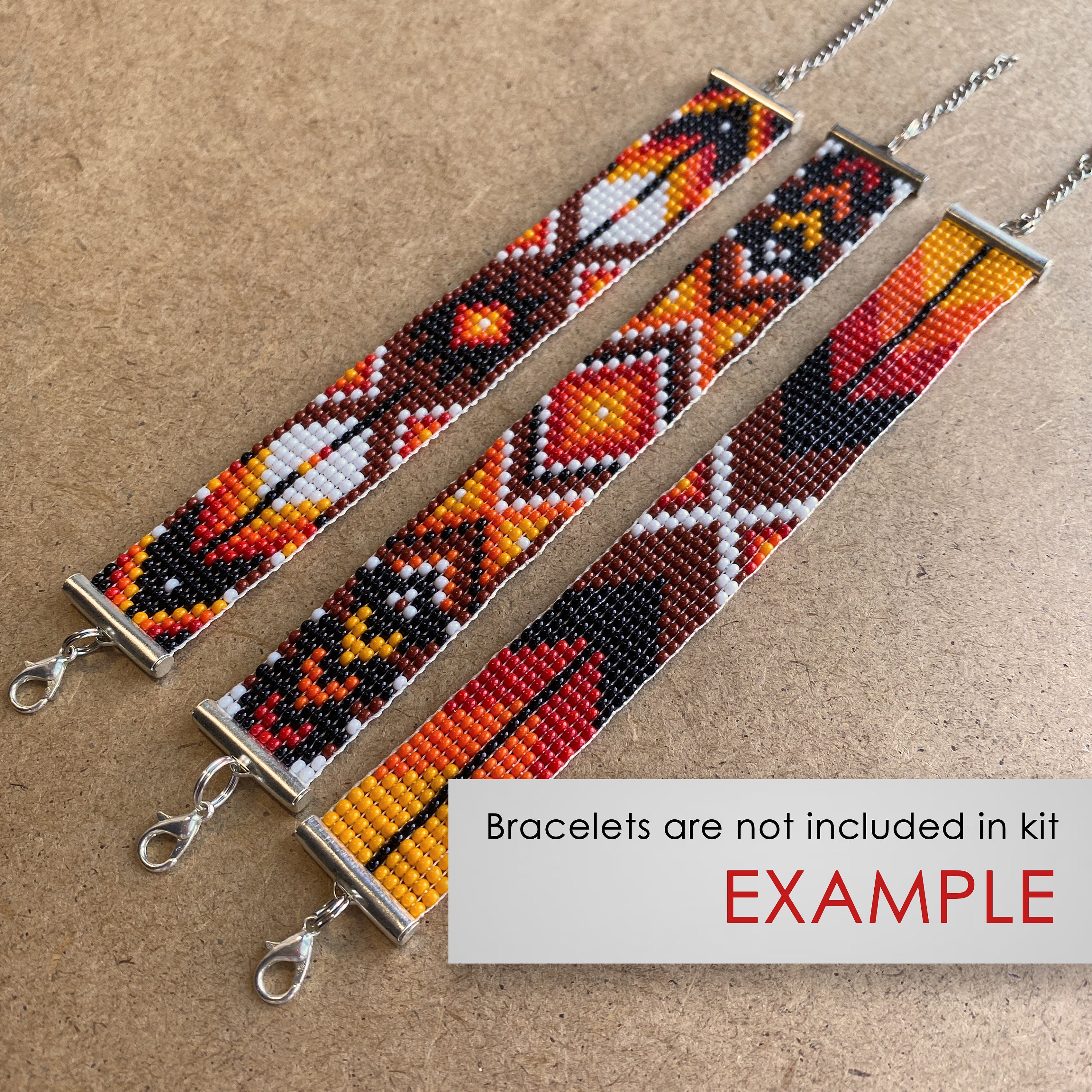 Buy Native Set Bead Kit for Creating 3 Loom Bracelets Jewelry Making KIT,  Beadwork Looming Pattern, DIY Make Your Bracelet, Simple Gift Idea Online  in India 