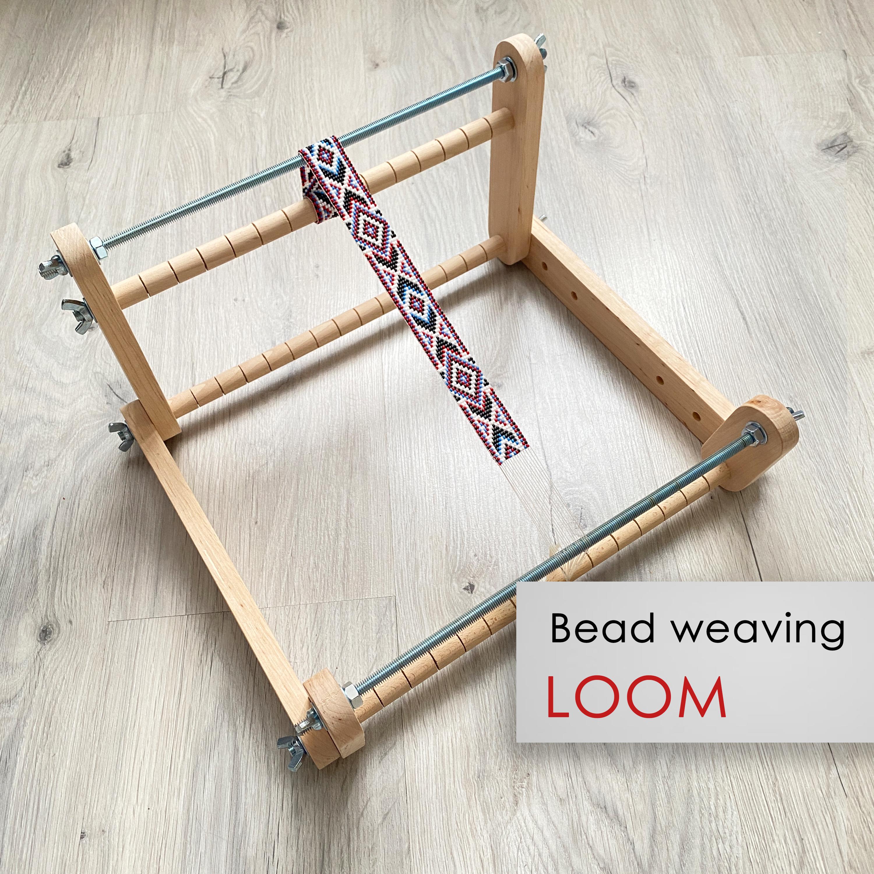 Upright Big Loom for LONG Beadwork Weaving - for Loomed Stitch