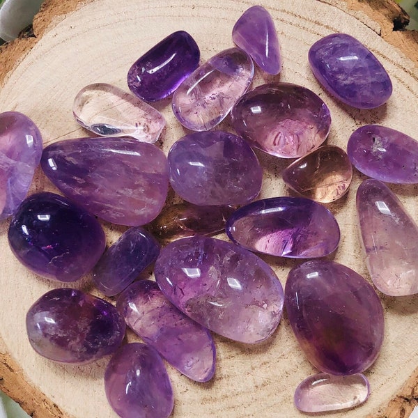 20 grams Ametrine crystal tumbled stones set / Bolivianite crystal gems / Polished Ametrine crystals / Pocket crystals / Healing crystals