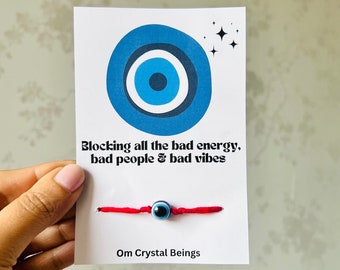Red Thread Evil Eye Bracelet: Nazar Anklet, Protection Jewelry