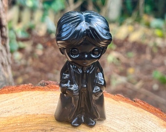 Premium Black Obsidian Harry Potter Handcarved standing figure / Harry Potter fan / Magical gift / Wizarding world / Potterhead gifts