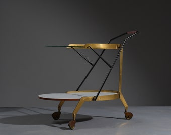 ON HOLD Italian 1950s Bar Cart - Elegant and Functional