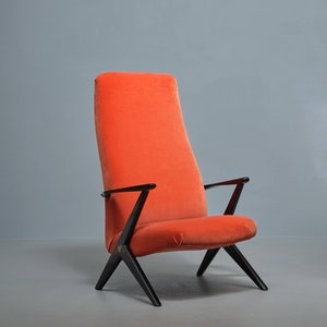 Swedish Velvet Lounge Chair by Bengt Ruda, Vintage Armchair from 1950