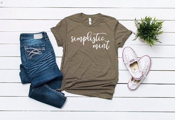 Bella Canvas 3413 Olive Triblend T-Shirt Mockup Flat