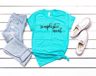 Bella Canvas 3001 Heather Sea Green T Shirt Mockup Shirt Flat Etsy