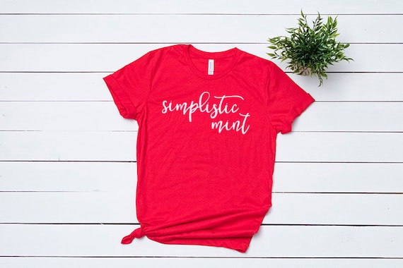 Download Bella Canvas 3001 Red T-Shirt Mockup Shirt Flat Lay - All ...