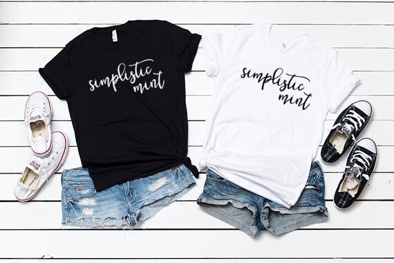 Bella Canvas 3001 Black And White T-Shirt Mockup