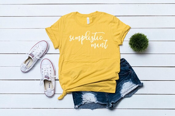 Download Bella Canvas 3001 Maize Yellow T Shirt Mockup Shirt Flat Lay Etsy