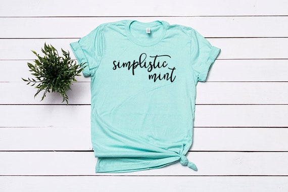 Bella Canvas 3001 Mint T Shirt Mockup Shirt Flat Lay T Shirt Etsy