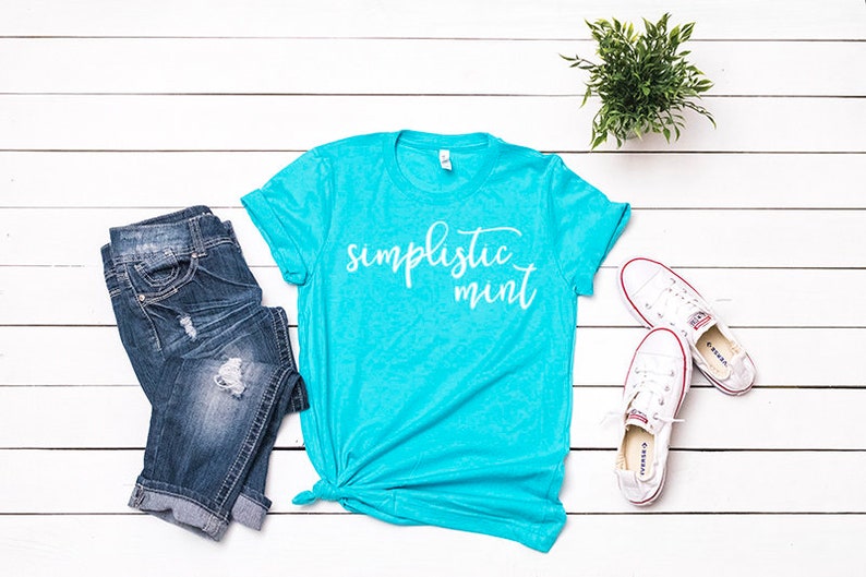 Download Bella Canvas 3001 Teal T-Shirt Mockup Shirt Flat Lay T ...