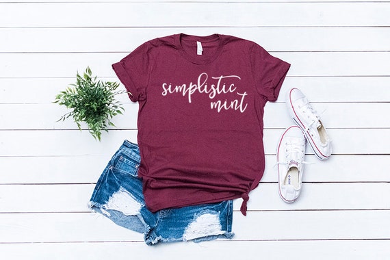 blank maroon t shirt