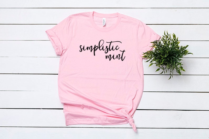 Download Bella Canvas 3001 Pink T-Shirt Mockup Shirt Flat Lay T ...