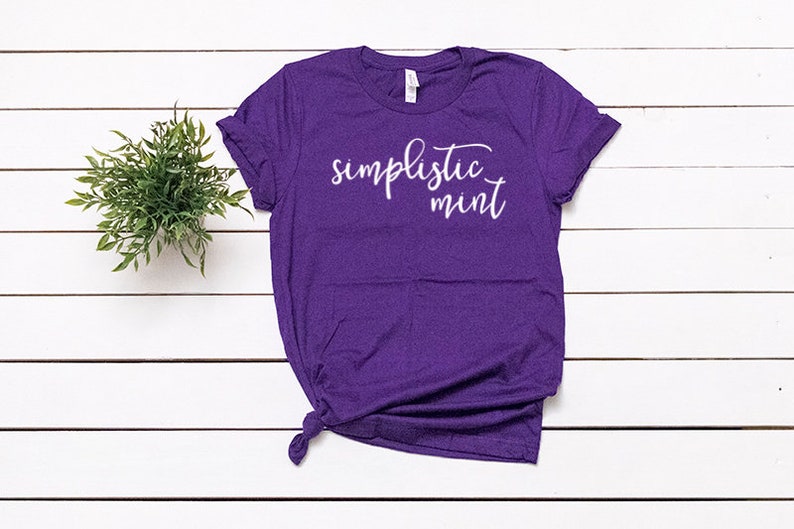 Download Bella Canvas 3001 Team Purple T-Shirt Mockup Shirt Flat Lay | Etsy