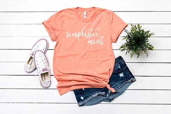 Bella Canvas 3001 Heather Prism Sunset T Shirt Mockup Shirt Etsy