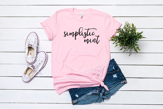 Download Bella Canvas 3001 Pink T Shirt Mockup Shirt Flat Lay T Shirt Etsy