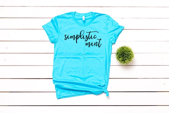 Bella Canvas 3001 Turquoise T Shirt Mockup Shirt Flat Lay Etsy