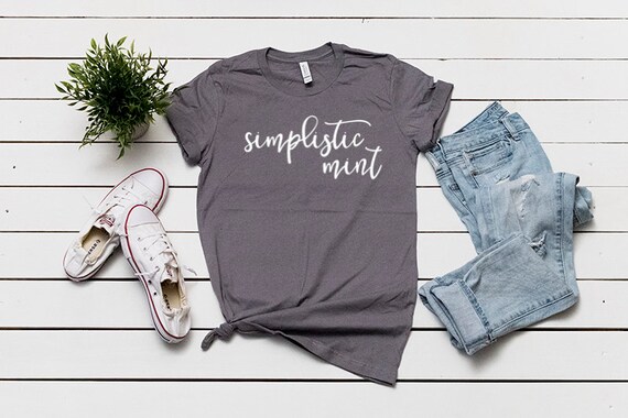 Bella Canvas 3001 Storm T Shirt Mockup Shirt Flat Lay Etsy