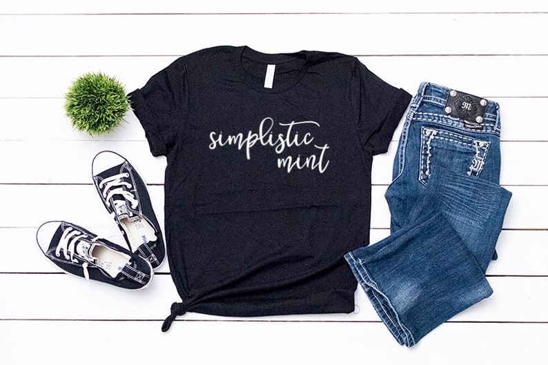 Download Bella Canvas 3001 Black T-Shirt Mockup Shirt Flat Lay | Etsy