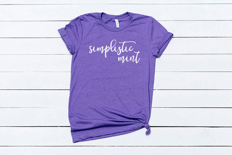 Download Bella Canvas 3001 Heather Team Purple T-Shirt Mockup Shirt | Etsy