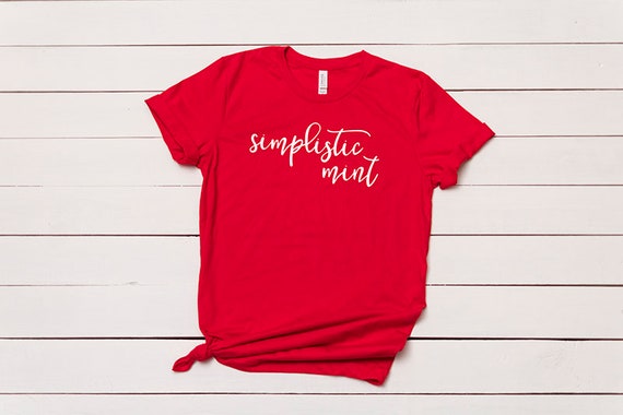 bella canvas 3001 red