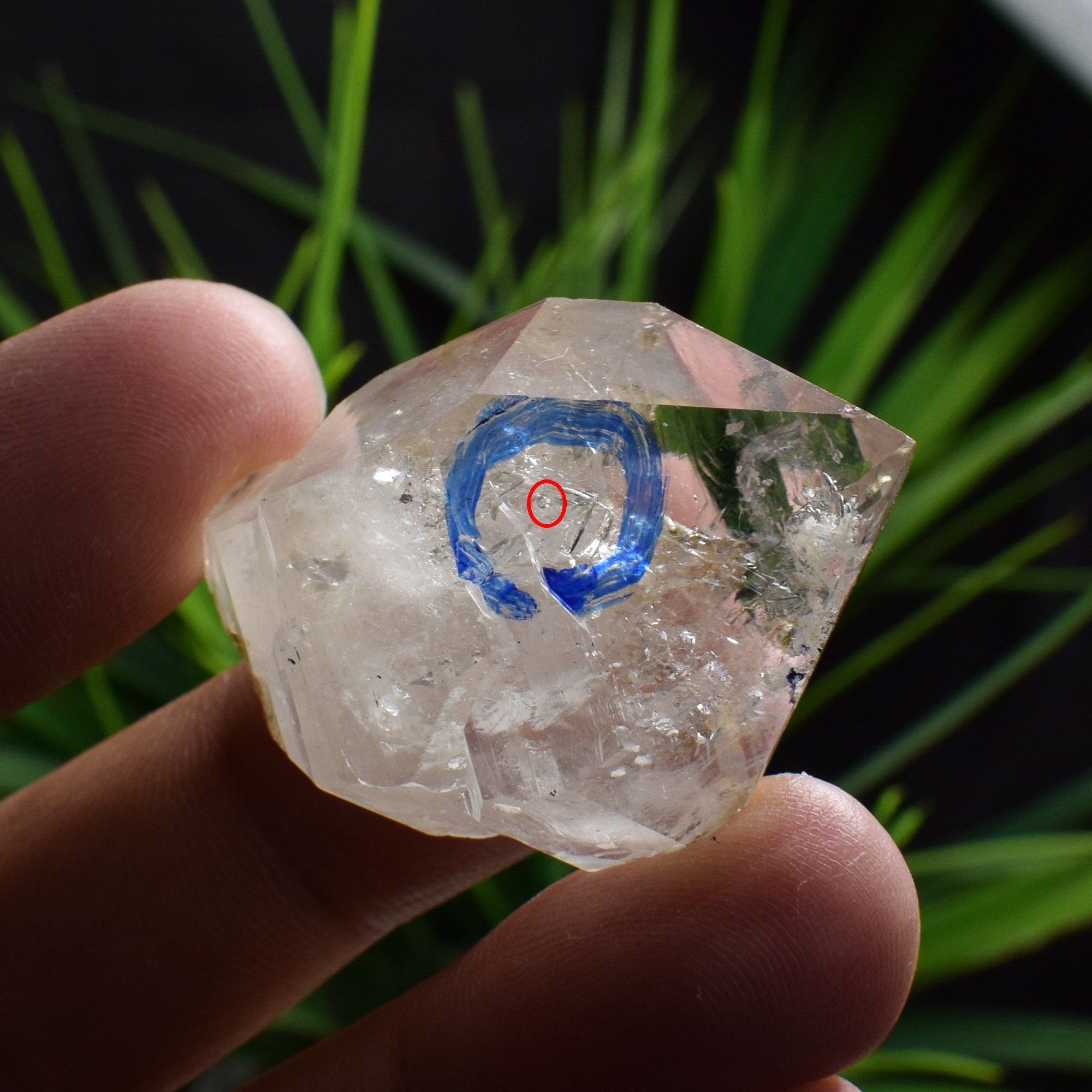 22g Moving Water Bubble Quartz Crystalenhydro Crystalmineral Etsy