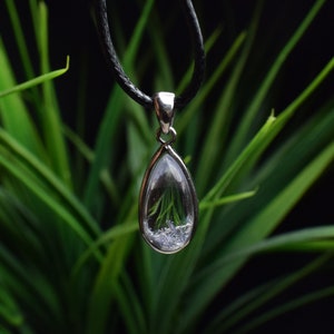 Kleiner Blauer Dumortierit Silber Anhänger, Dumortierit in Quarz, 925 Sterling Silber Anhänger, Natürlicher Blauer Dumortierit R021