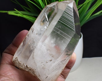 520g Raw Natural Lemurian Seed From Brazil,Clear Quartz Crystal,Healing Crystal,Anniversary Gift,Lemurian Crystal Point C766