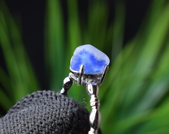 ⭐︎【天然】ブルールチル デュモルチエライト リング s925 ⭐︎【天然】ブルールチル デュモルチエライト リング s925