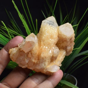 198g Natural Skeletal Elestial Crystal Cluster Point,Mineral Specimens,Rock Collection,phantom quartz crystal pyramid F071