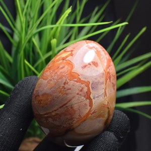 186g Ocean Jasper Jade Palm Stone,Rock Collection Specimen,Altar Meditation Stone,Birthday Gift B228