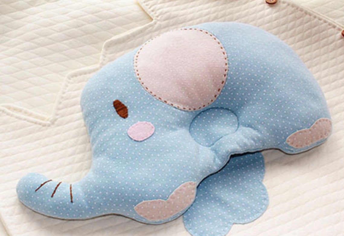 100 Organic Cotton DIY Kit Elephant Baby Pillow Etsy
