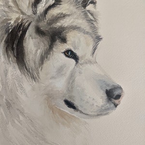 Hand painted watercolour pet portrait / custom watercolor