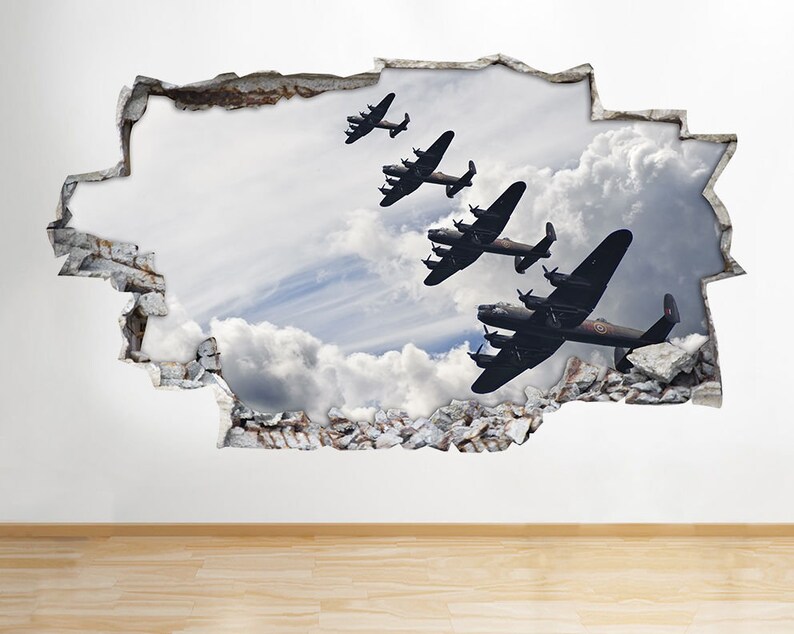 Stickers Home Decor Wall Stickers Fighter Jet Aeroplane Boys