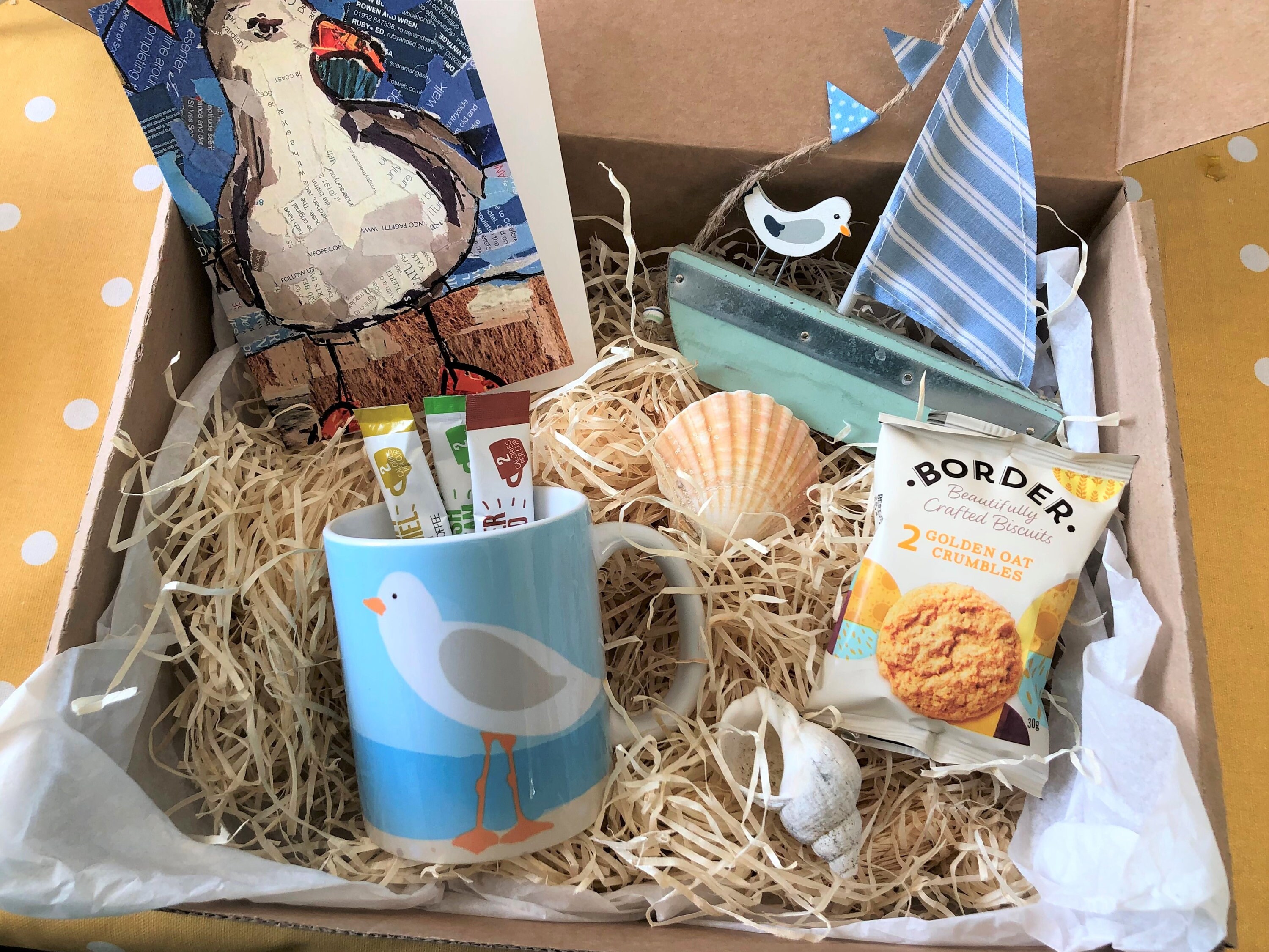 Personalised Seaside Gift box Beach Gift Set Seagull Treat Etsy