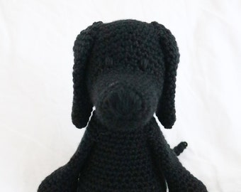 Black Labrador Retriever                  // Crochet Labrador // Toy dog // Custom dog // Crochet dog // black lab //