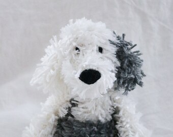 Old English Sheepdog // Crochet Sheepdog // Toy Sheepdog // Stuffed Sheepdog // Custom dog // custom toy dog