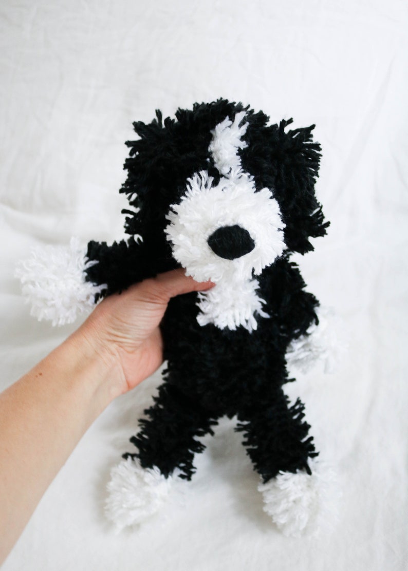 Bernedoodle // Doodle // Crochet bernedoodle // Toy Doodle // Etsy
