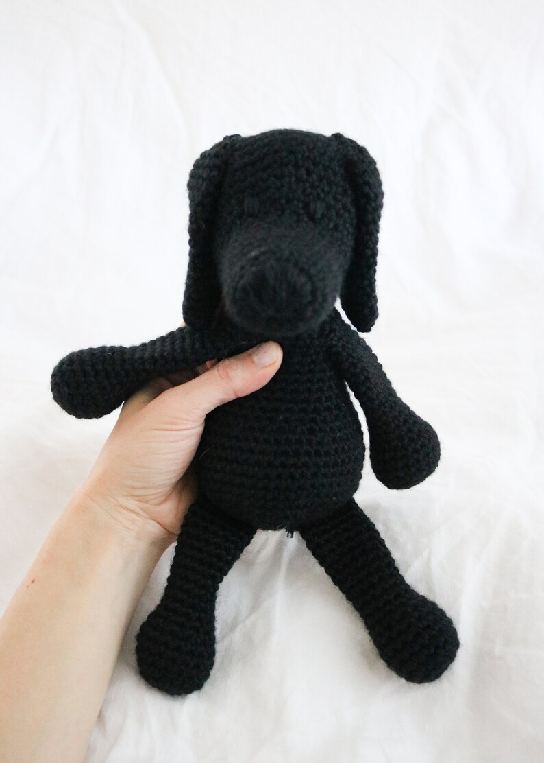 Black Labrador Retriever // Crochet Labrador Etsy