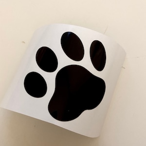 PAW Haustier Fußabdruck Viny Aufkleber