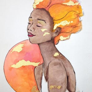 Sunshine Girl Kunstdruck