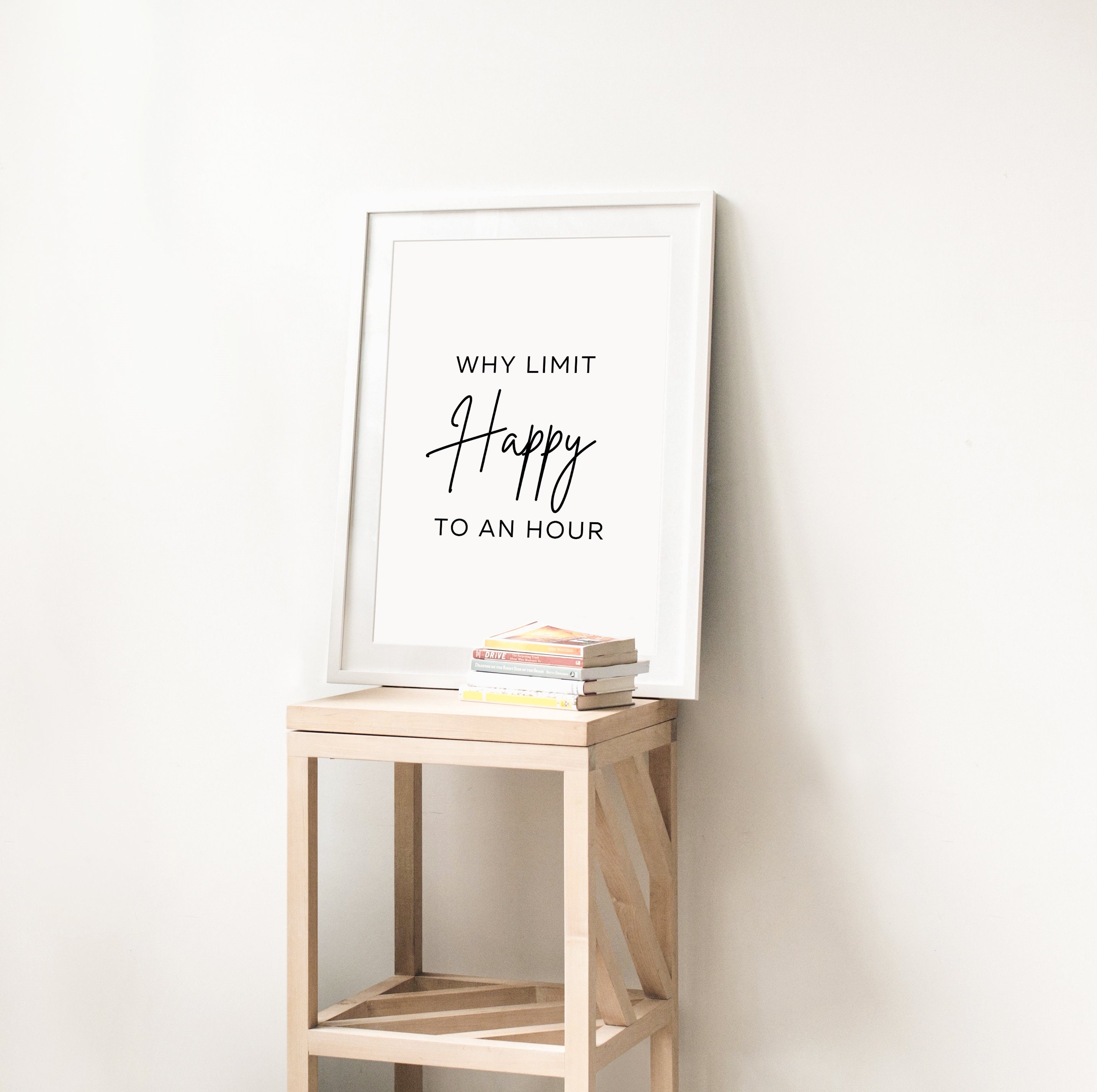 Happiness Printable Wall Art Happy Decoration Boho Etsy