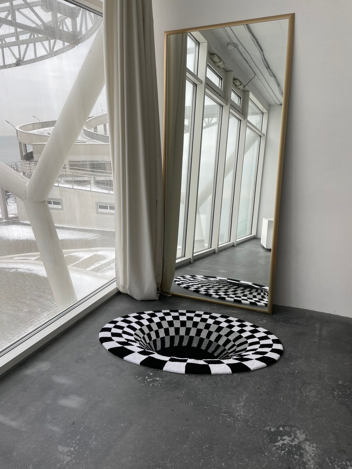 Abstract Tufted Rug 3D Elusive Custom Tufted Carpet Fluid Etsy