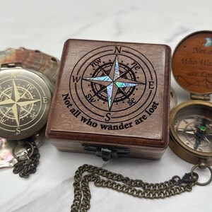 Personalized Compass with Custom Engraving, Graduation, Anniversary, Baptism, First Holy Communion Gift, Birthday, Groomsmen Gift