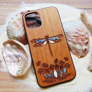 Unique iPhone 17 Pro Max, Air Cases with Abalone Shell Inlay - Handmade, Stylish Protection