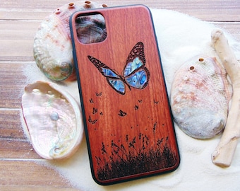 Cottagecore aesthetic phone case, iPhone 16, 15, 14, 13 Pro Max case, Samsung Galaxy S24, S23, S22 ultra, S21, pixel 6, Butterfly design