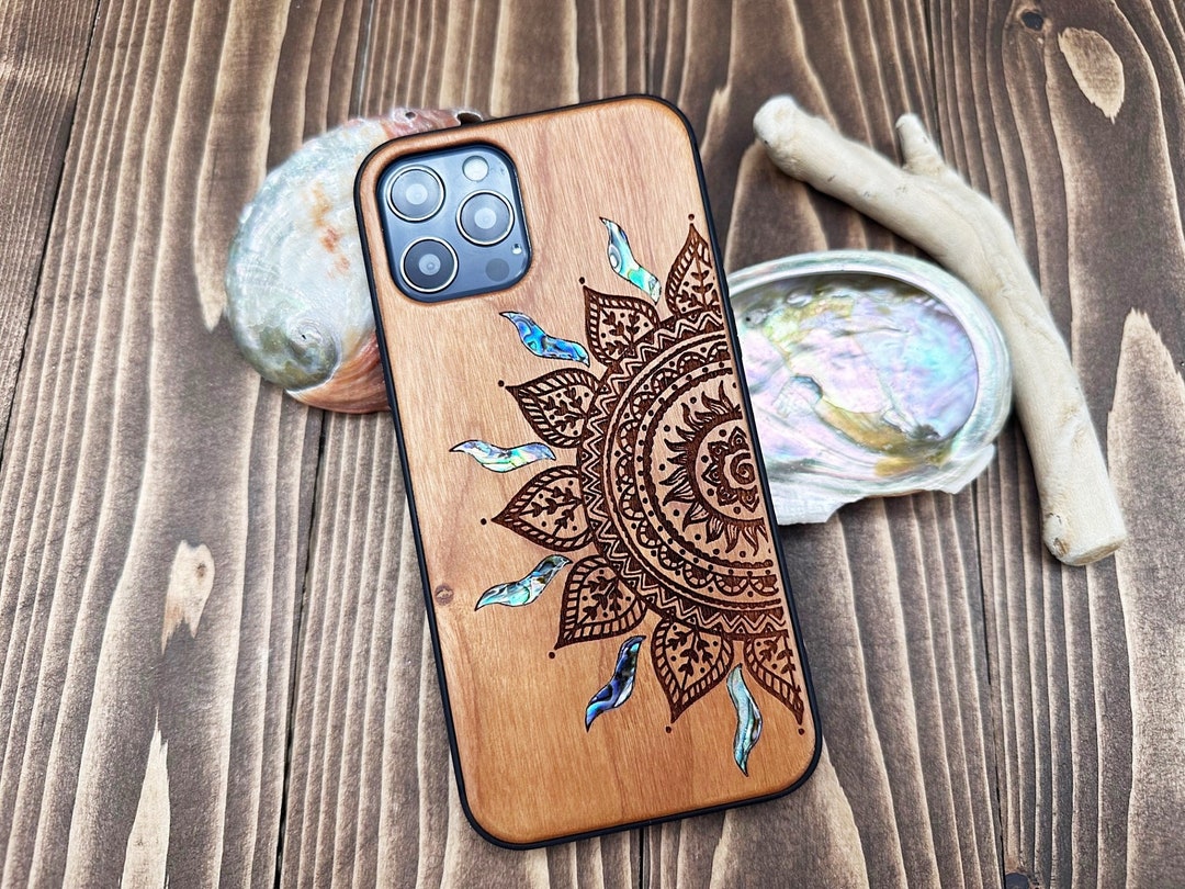Unique iPhone 17 Pro Max, Air Cases With Abalone Shell Inlay - Handmade ...