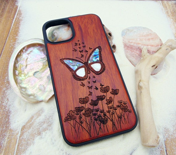 iPhone 15, 13, 14 Pro Max case, cottagecore aesthetic phone case  Samsung Galaxy S22 ultra, S21, S20 plus Butterfly design