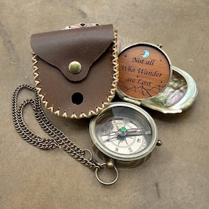 Personalized Compass, Fathers day gift, Brass Engraved Compass Birthday, Anniversary, Valentines Gift For Dad, Custom Groomsmen Gift For Him image 9