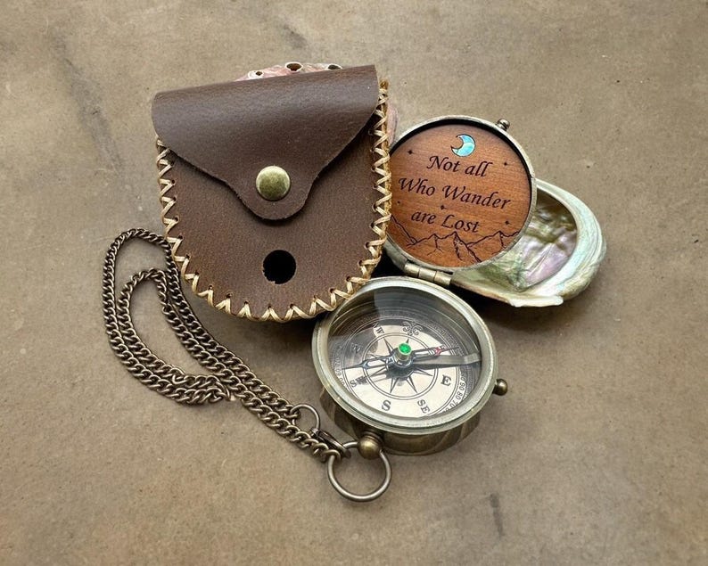 Personalized Compass, Fathers day gift, Brass Engraved Compass Birthday, Anniversary, Valentines Gift For Dad, Custom Groomsmen Gift For Him image 9