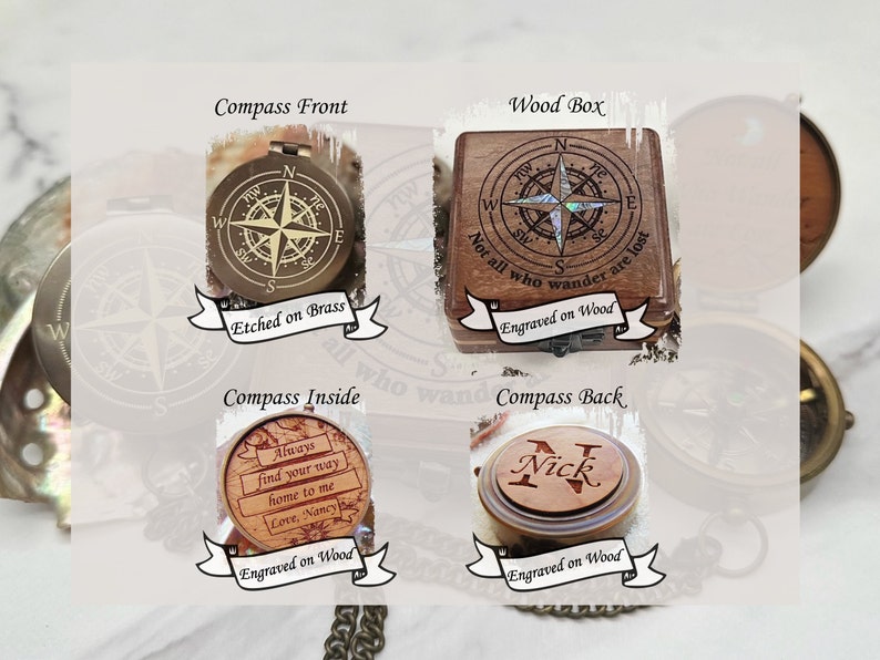 Eagle Scout Gift Personalized Compass, Anniversary, Birthday Gift for